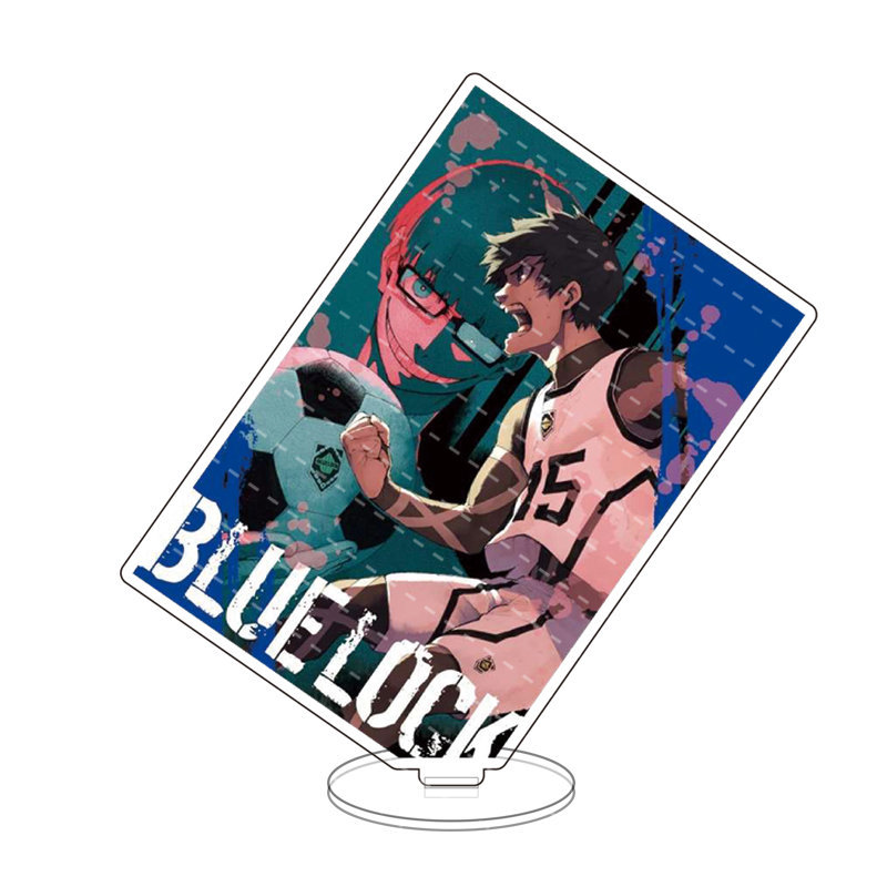 Anime BLUE LOCK Figures Isagi Yoichi Cosplay Acrylic Stand Model Plate Desk Decor Standing Sign Toy 4 - Blue Lock Store